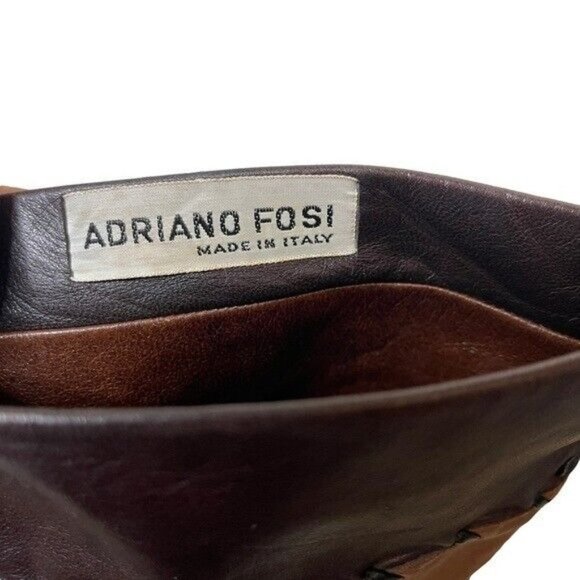 Vintage ADRIANO FOSI Italy Leather Boots Slouchy Patchwork Women’s Size 6 - Picture 9 of 12